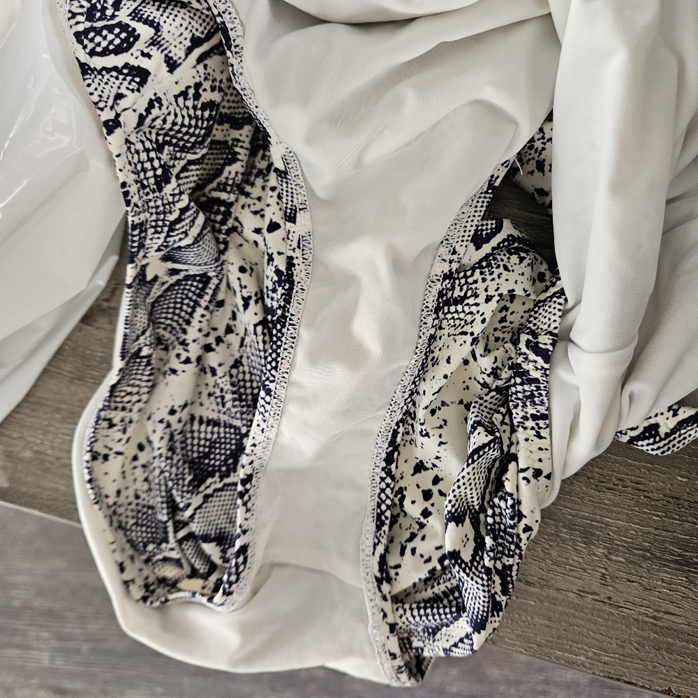 Heidi Klein Python Snake Print Halter One Peice S… - image 5